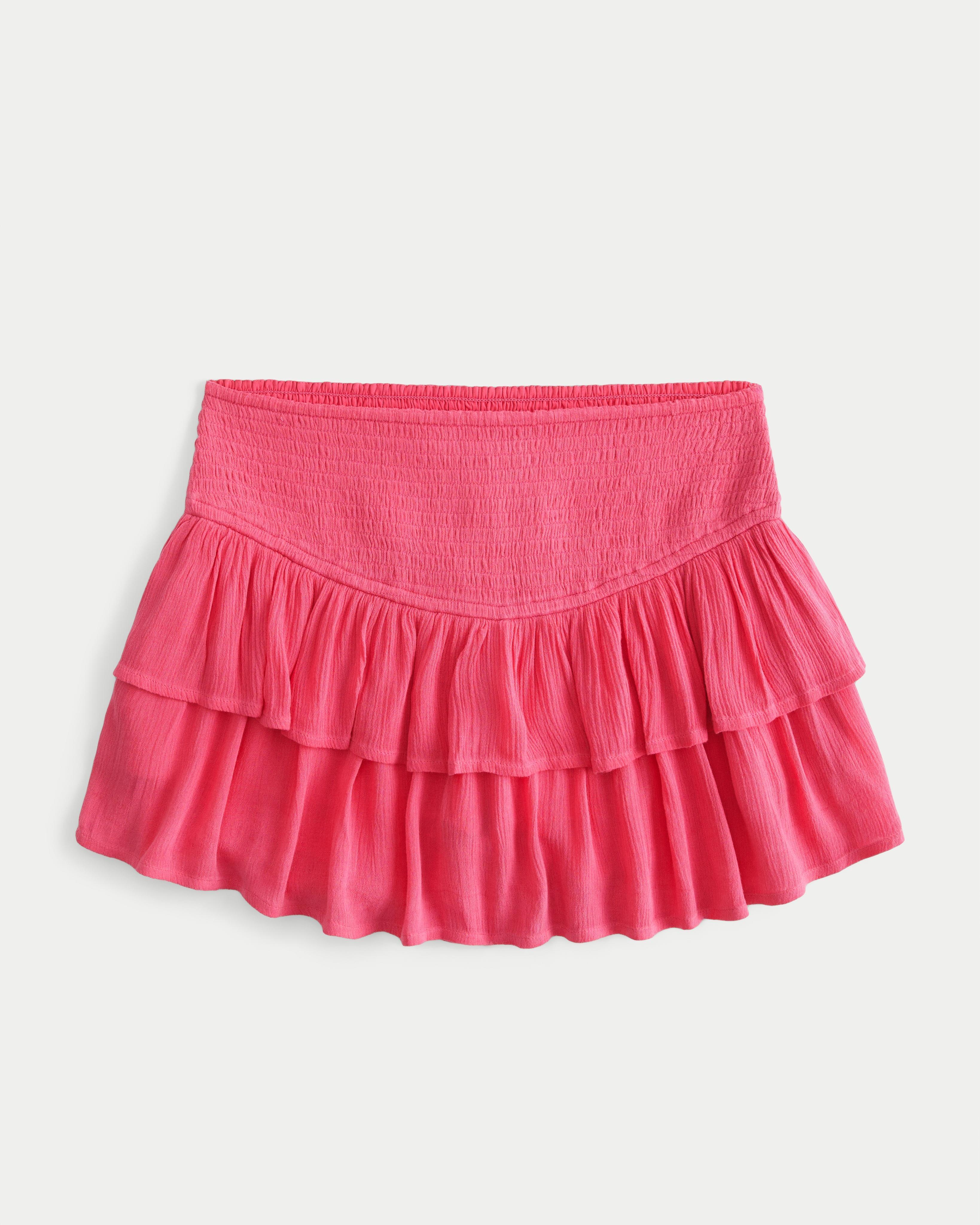 Smocked Tiered Mini Skort Product Image