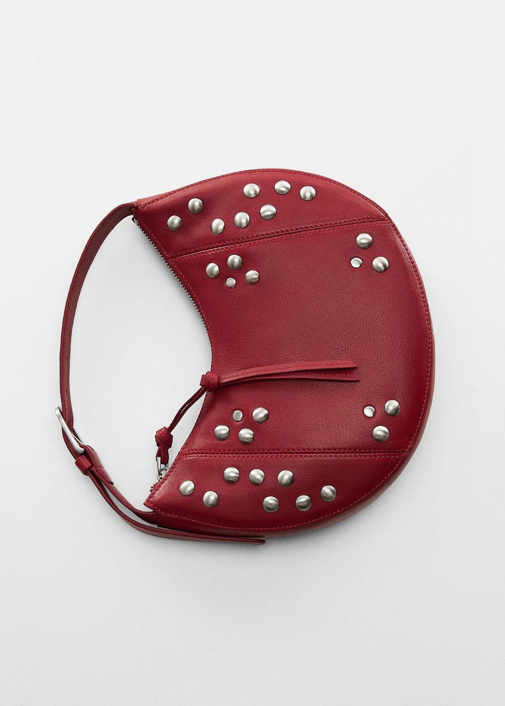 MANGO - Stud leather bag - One size - Women Product Image