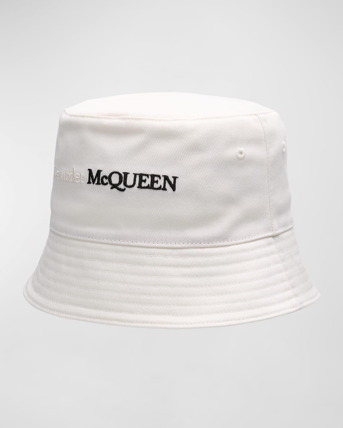 Mens Cotton Bicolor Logo Bucket Hat Product Image