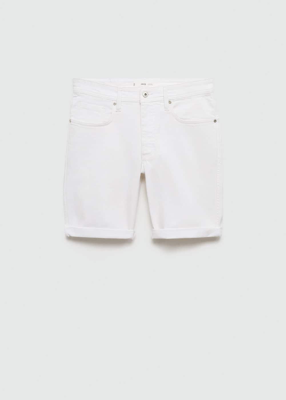 Mango Mens Denim Bermuda Shorts Product Image