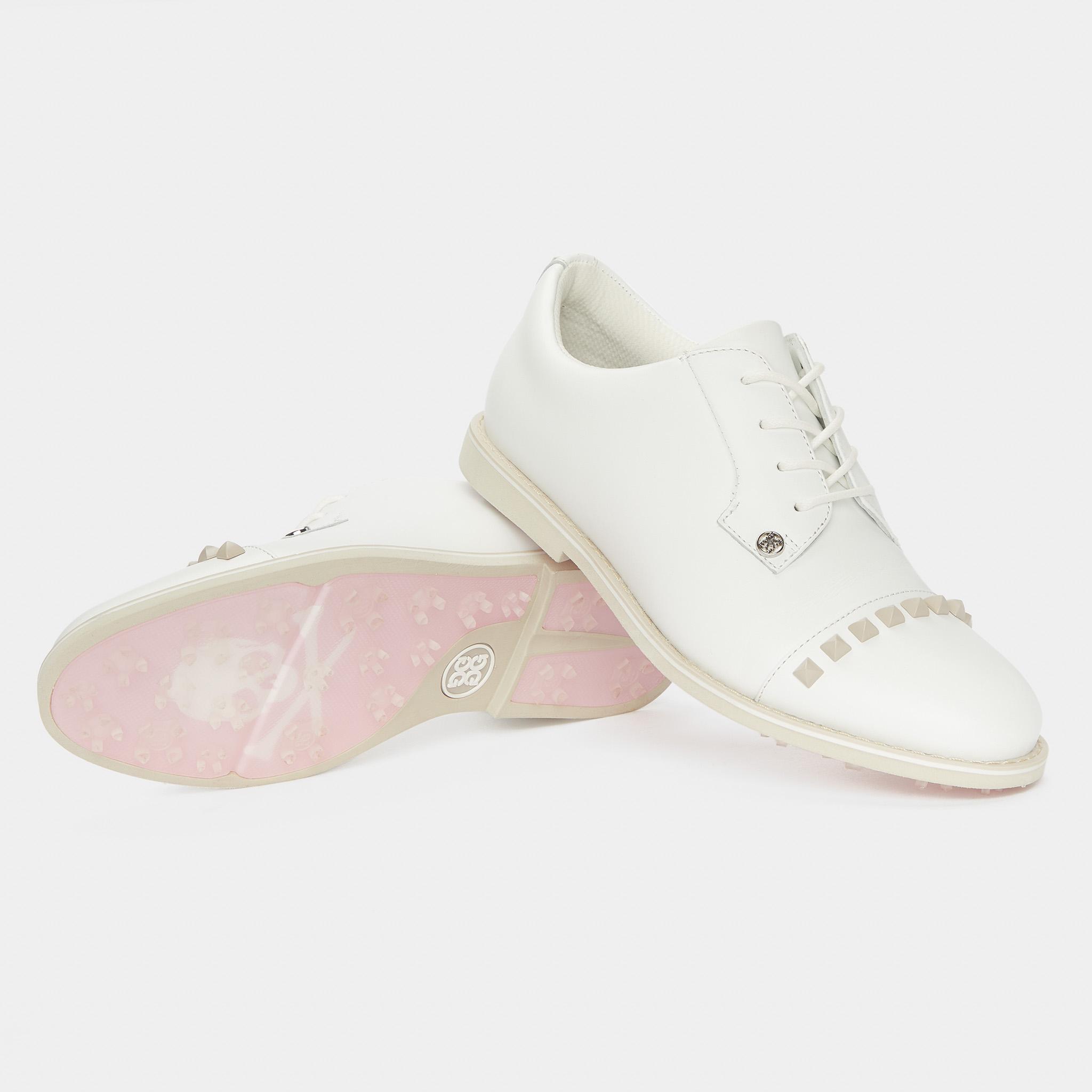 WOMEN'S GALLIVANTER LEATHER STUD CAP TOE GOLF SHOE Product Image