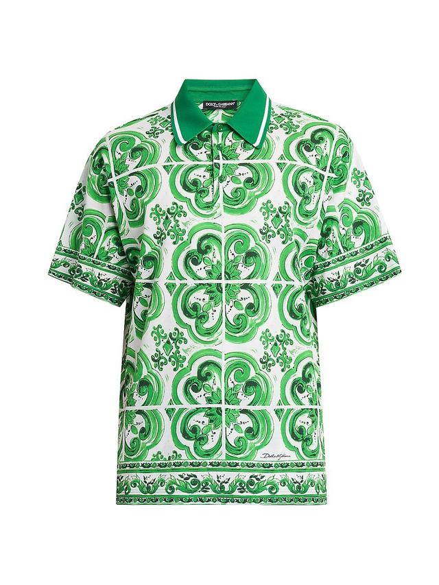 Mens Majolica Cotton Polo Shirt Product Image