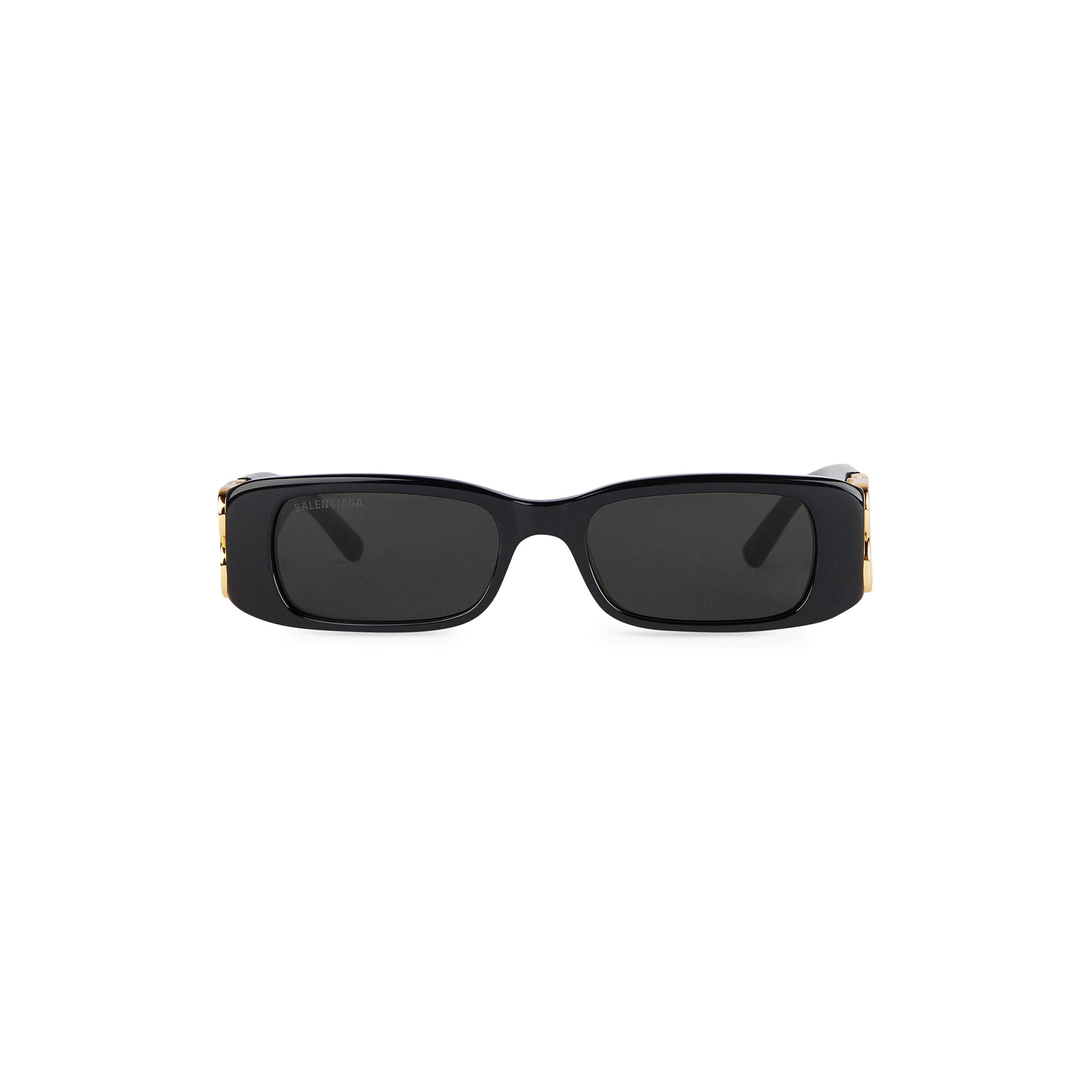 Dynasty Rectangle Sunglasses in Black Product Image