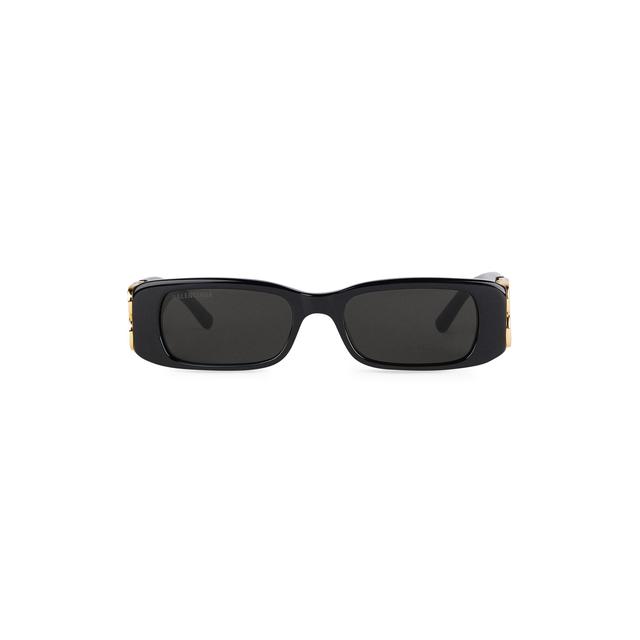 Dynasty Rectangle Sunglasses in Black Product Image