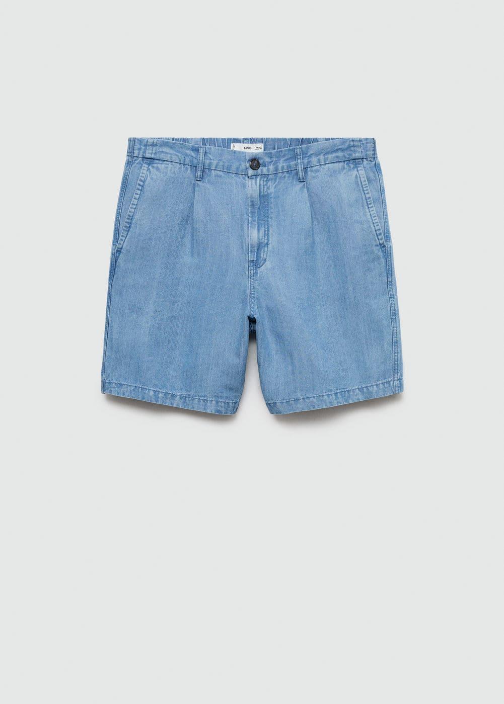 Mango Mens Hemp Lyocell Bermuda Shorts Product Image