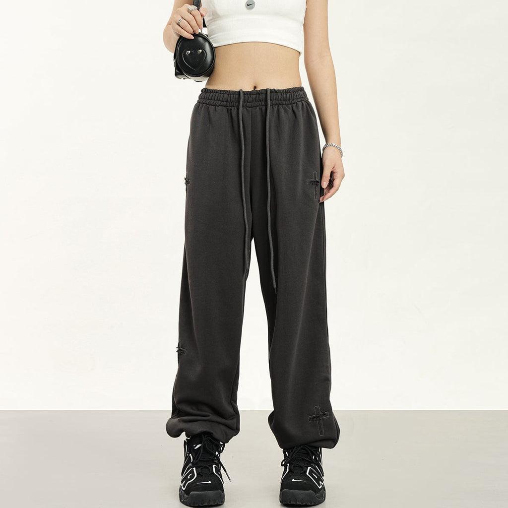 RTK (W) No. 1811 DRAWSTRING CROSS SWEATPANTS Product Image