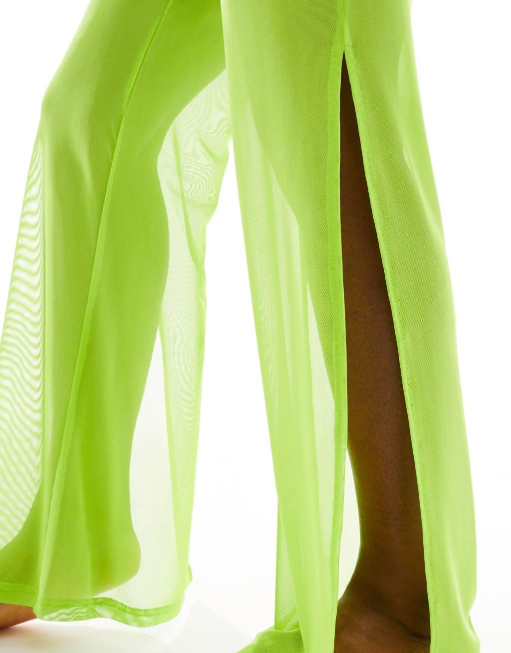 Threadbare beach pants in lime green Product Image