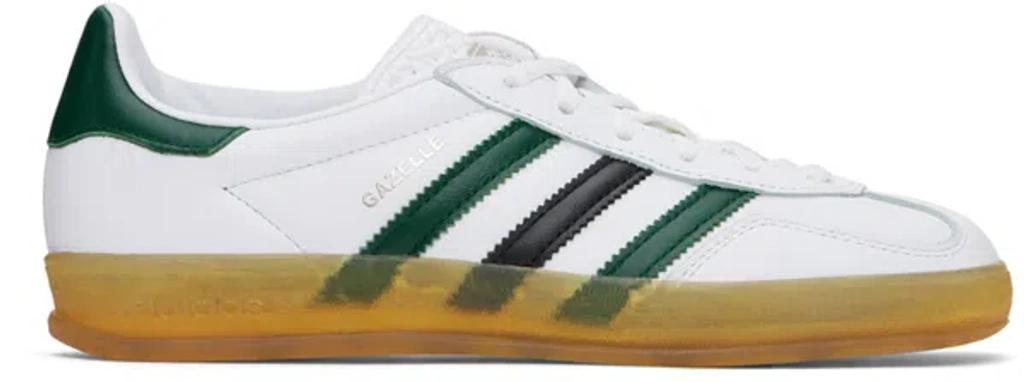 Gazelle Indoor Leather Sneakers In White Product Image