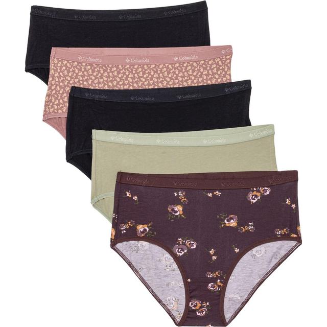 Columbia Sportswear Stretch-Cotton Printed Panties - 5-Pack, Briefs Product Image