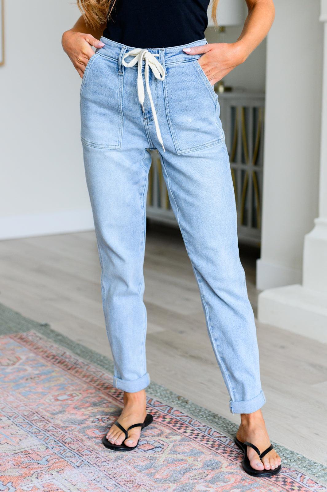 Judy Blue Vintage Denim Joggers Female Product Image