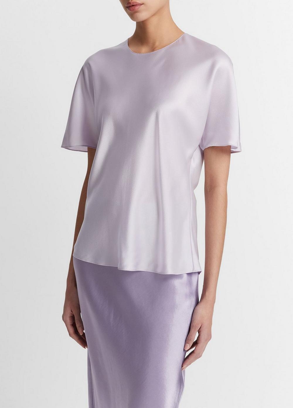 Silk Satin Bias T-Shirt Product Image