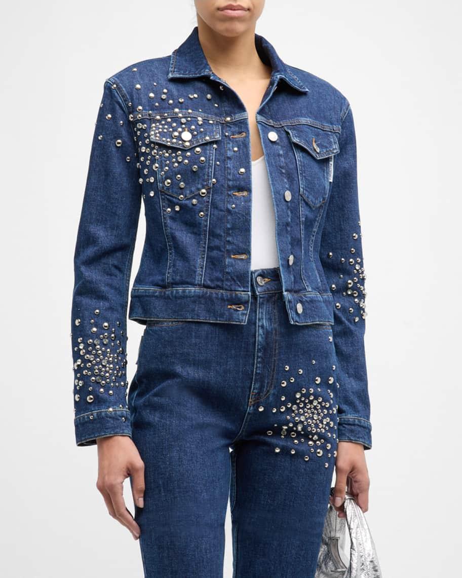 Embellished Classic Denim Jacket Product Image