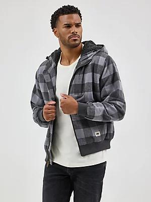 Men's Sherpa Lined Flannel Bomber Jacket | Men's Jackets & Outerwear | Lee® Product Image