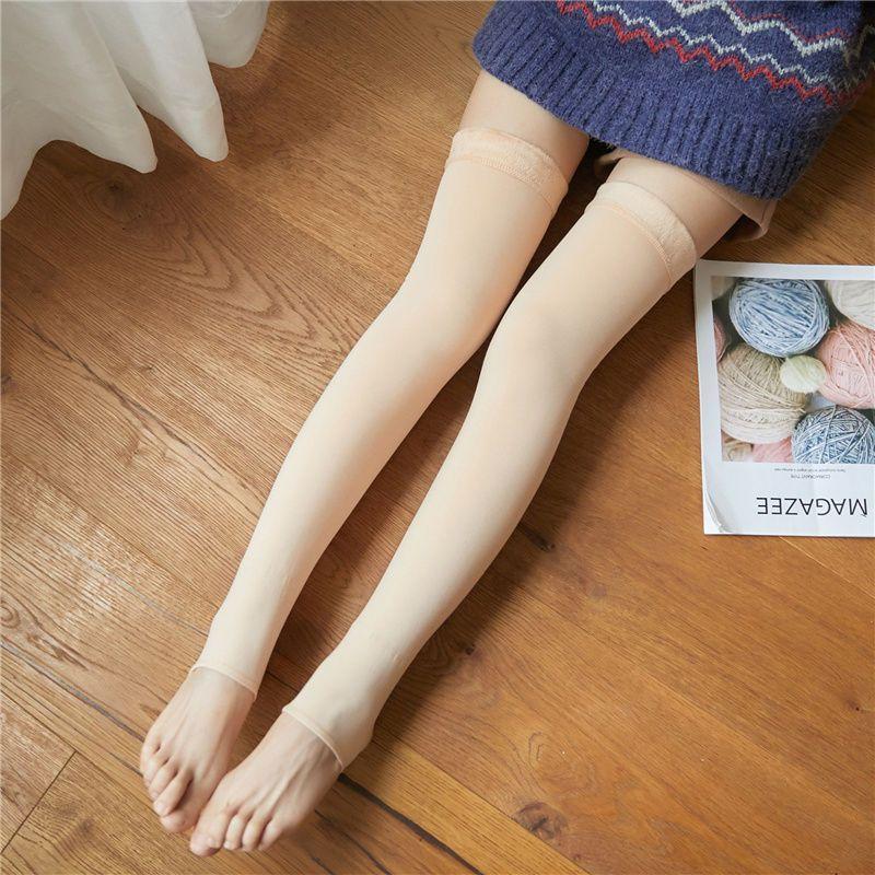 Fleece-Lined Over-The-Knee Socks Product Image