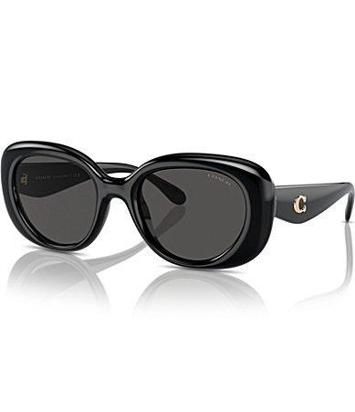 COACH Womens HC8391U 53mm Oval Sunglasses Product Image