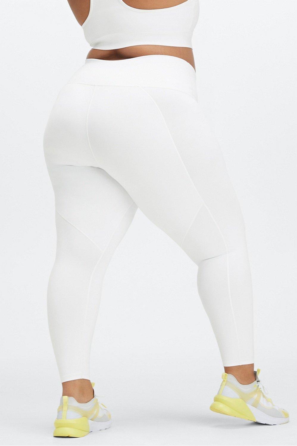 Fabletics Define High-Waisted 7/8 Legging Womens white Size XL Product Image