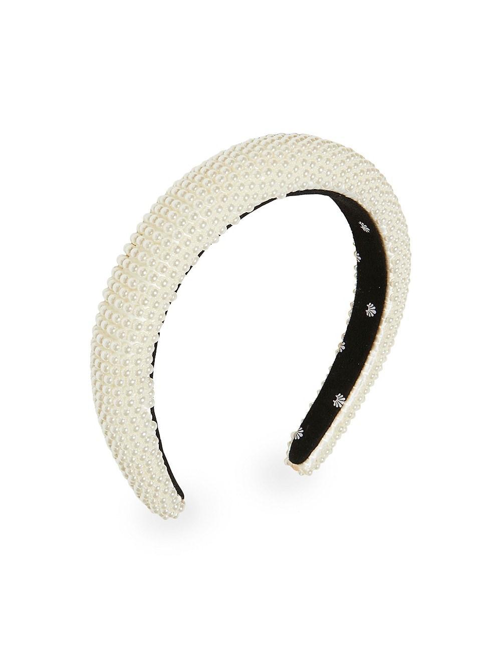 Womens Alice Faux Pearl-Embellished Headband product image