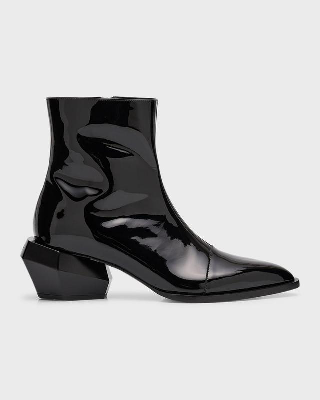 Mens Billy Patent Leather Ankle Boots Product Image