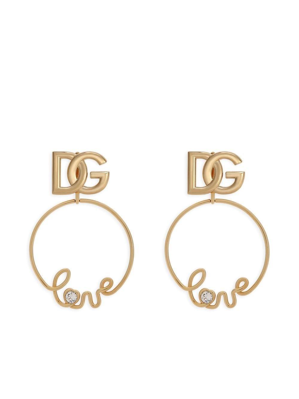 Love Dg Clip-on Earrings In Gold Product Image