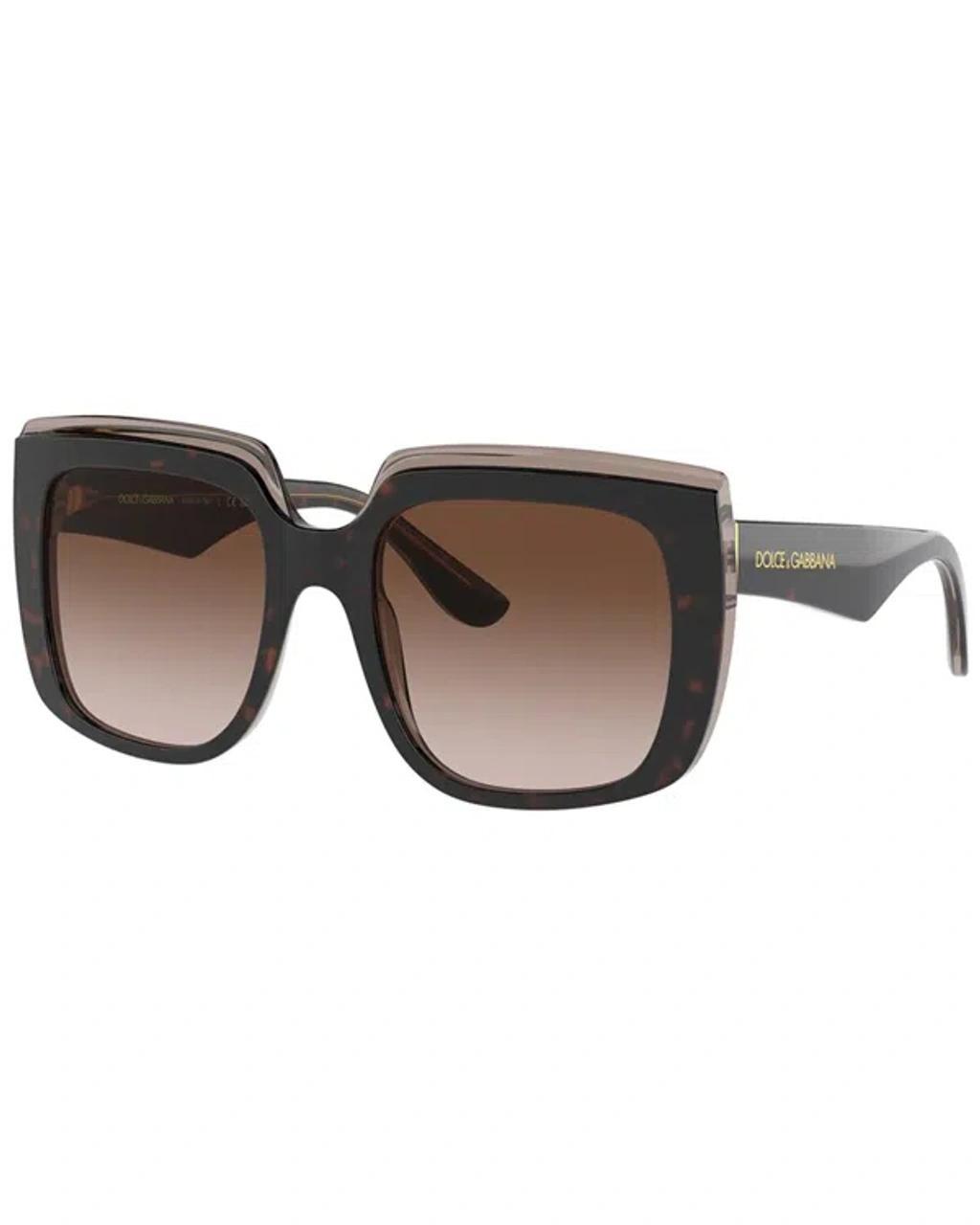 DOLCE & GABBANA Square Sunglasses, 54mm In Brown Product Image