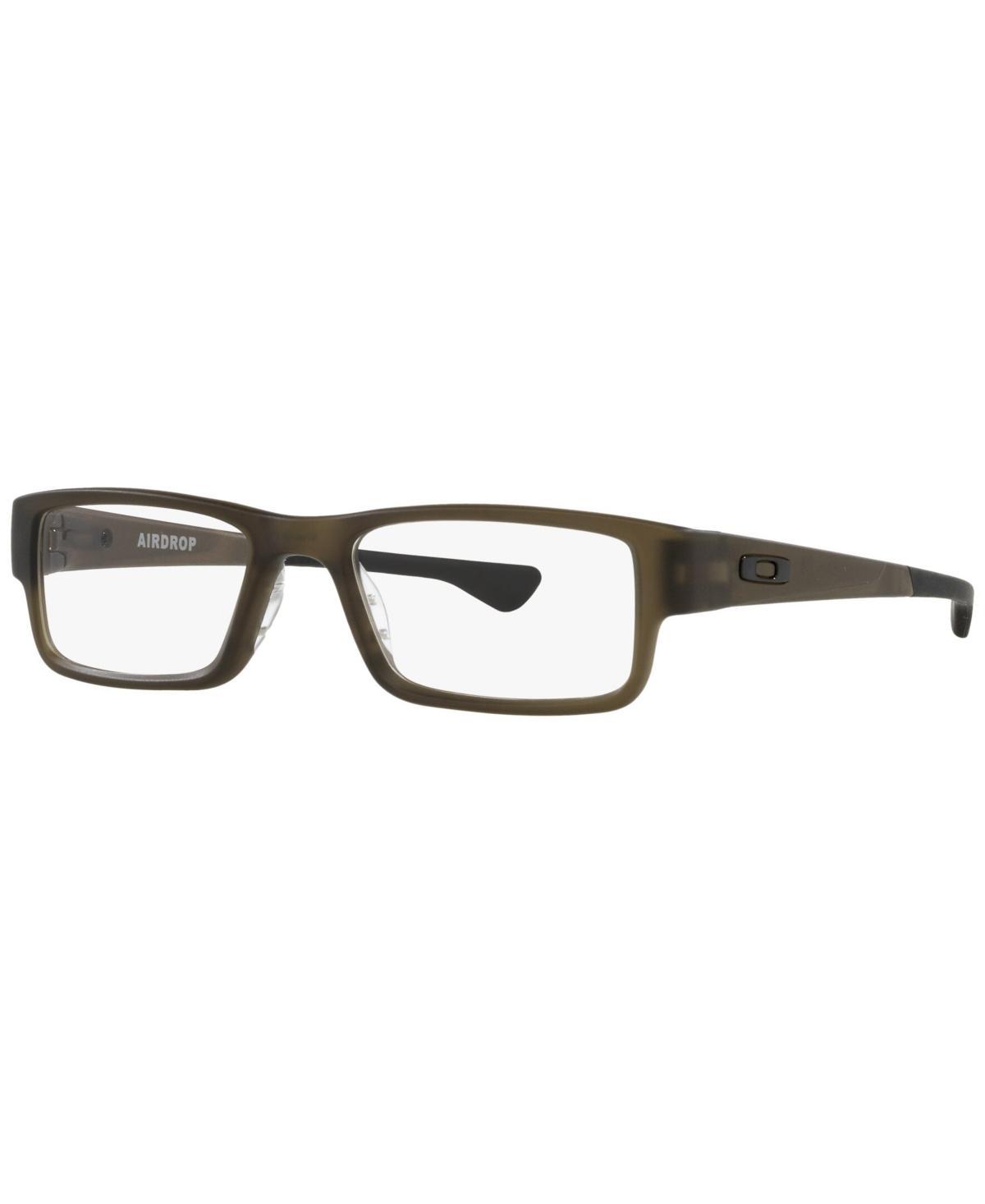 Oakley OX8046 Airdrop Mens Rectangle Eyeglasses - Satin Brown Smoke Product Image