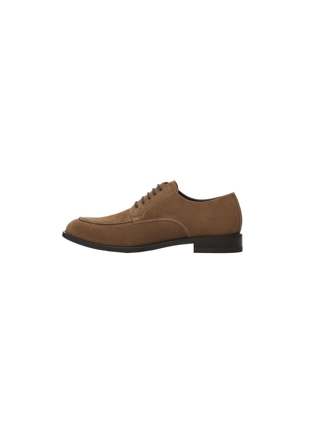 MANGO MAN - Suede lace shoe medium brownMen Product Image