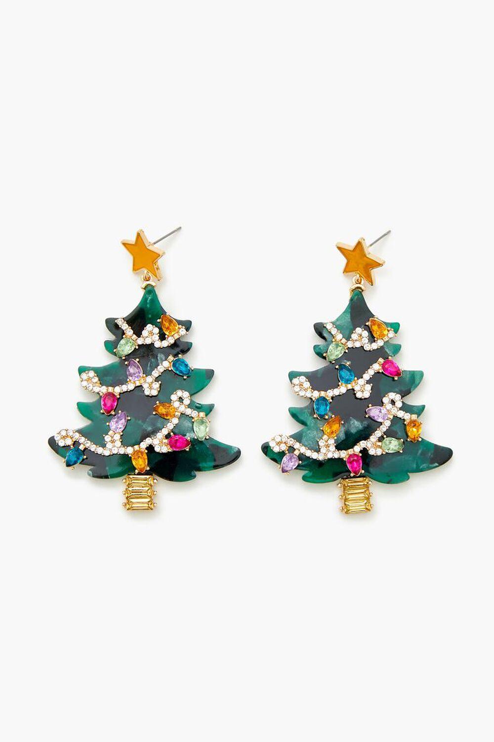 Christmas Tree Drop Earrings | Forever 21 Product Image