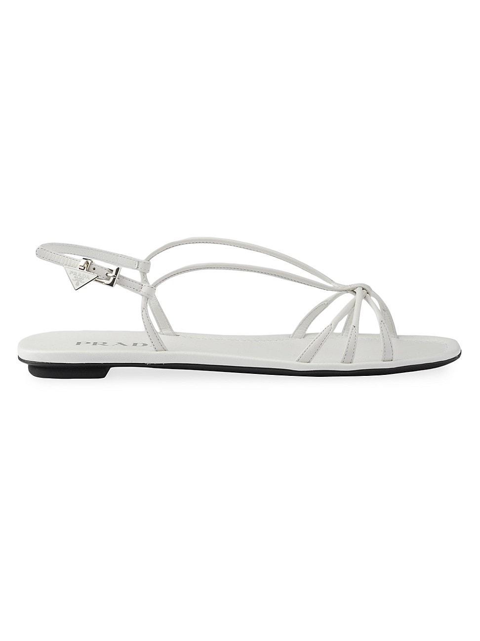 Womens Flat Leather Sandals Product Image