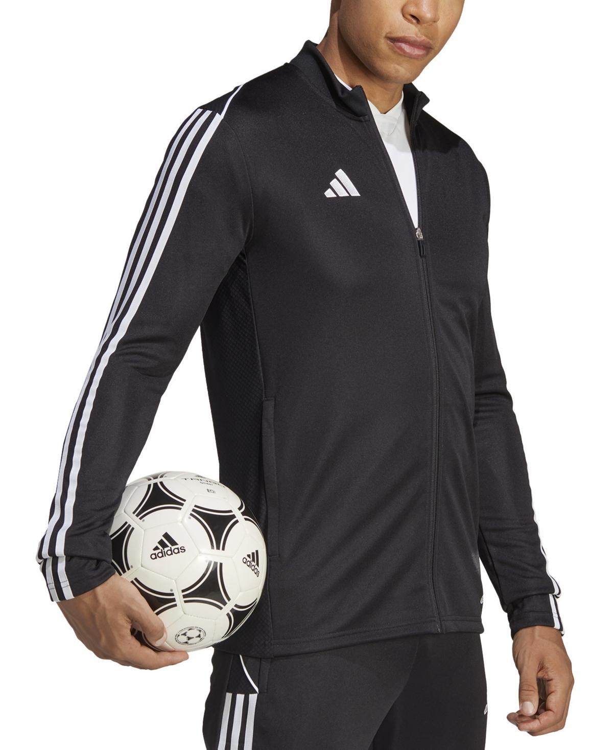 adidas Mens Tiro 23 Slim-Fit Performance 3-Stripes Track Jacket - Team Onix Product Image