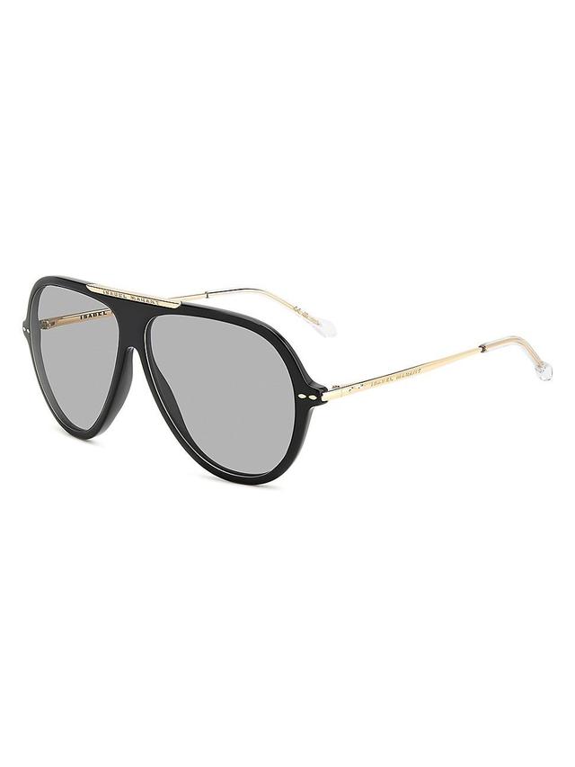 Womens 60MM Aviator Sunglasses Product Image