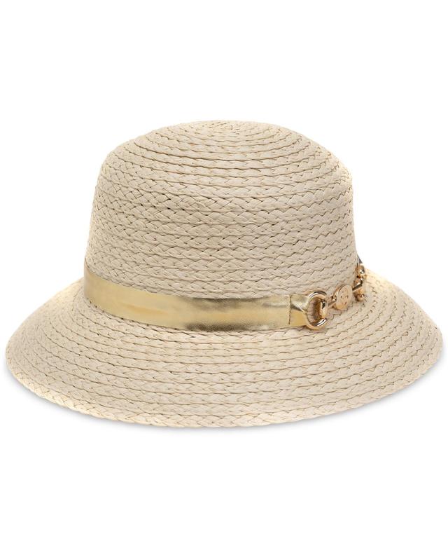 Giani Bernini Womens Embellished Straw Cloche Hat Product Image