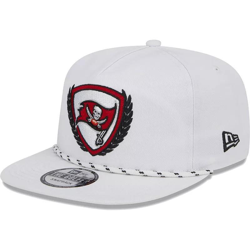 Mens New Era White Tampa Bay Buccaneers Tee Golfer 9FIFTY Snapback Hat Product Image