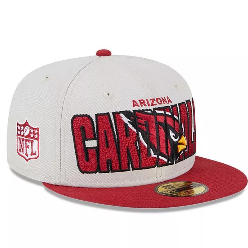 Mens New Era Stone/Cardinal Arizona Cardinals 2023 NFL Draft On Stage 59FIFTY Fitted Hat Product Image