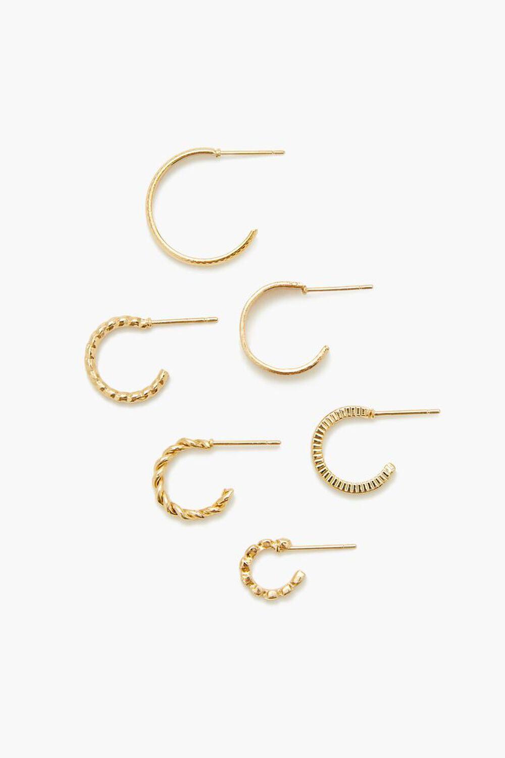 Etched Hoop Earring Set | Forever 21 Product Image