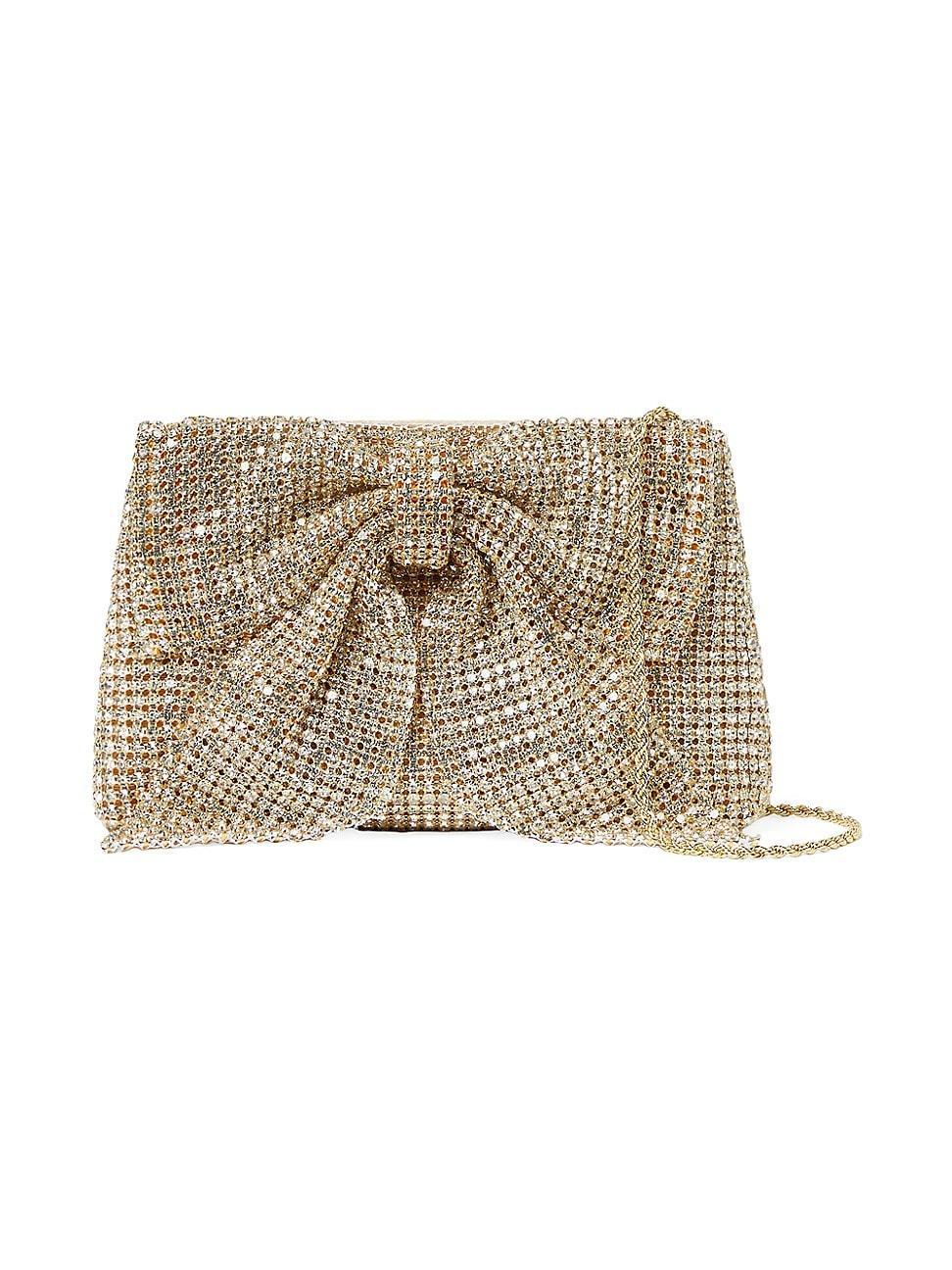 Loeffler Randall Jolene Diamante Bow Clutch Handbags Product Image