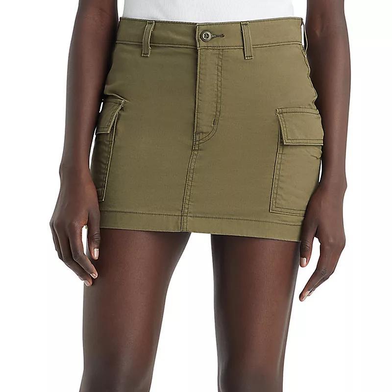 Womens Levis Slim Cargo Mini Skirt Product Image