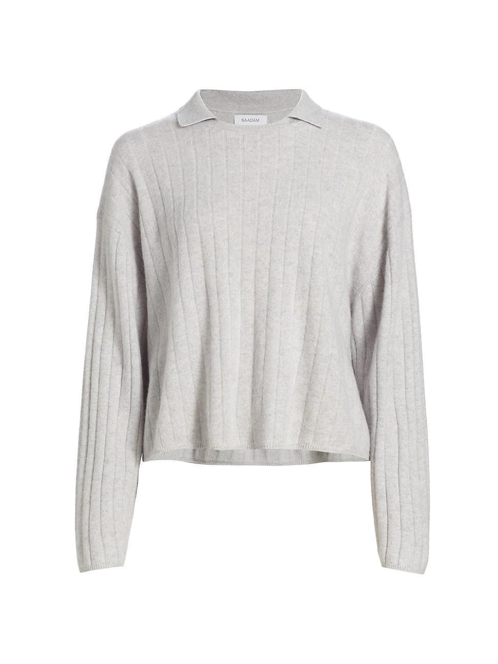 Womens Rib-Knit Cashmere Sweater product image