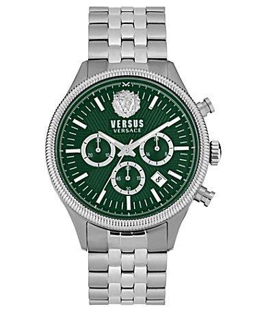 Versus Versace Mens Chronograph Colonne Ion Plated Stainless Steel Bracelet Watch 44mm Product Image