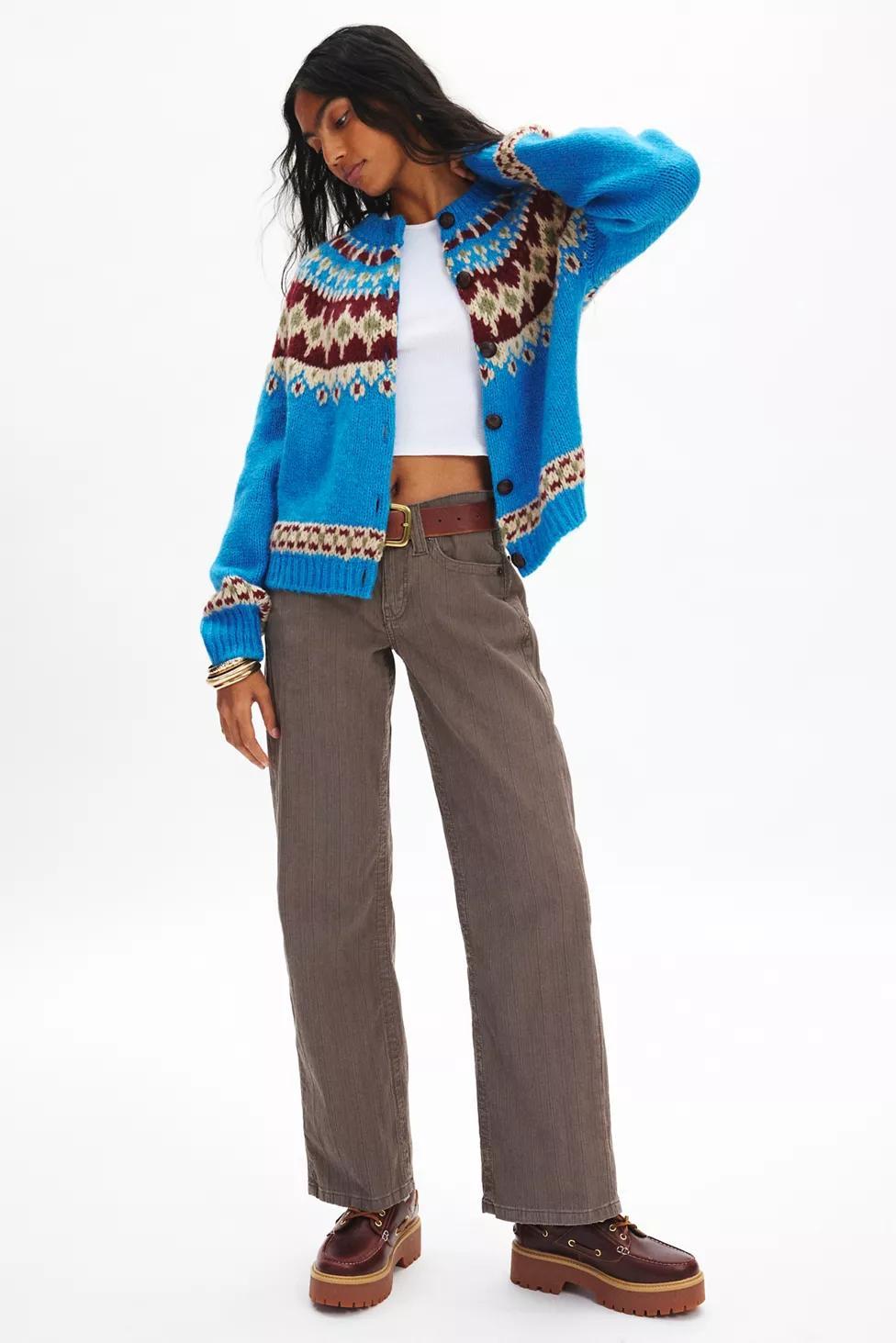 BDG Beverly Fairisle Knit Cardigan Product Image