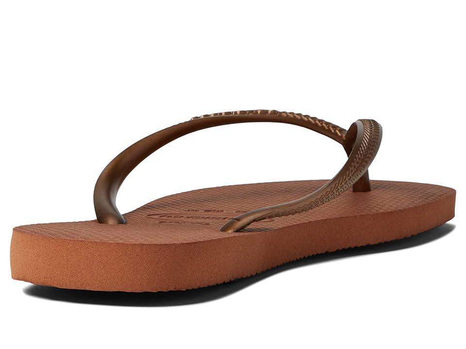 Havaianas Slim Flip Flop Sandal (Rust/Metallic Copper) Women's Sandals Product Image