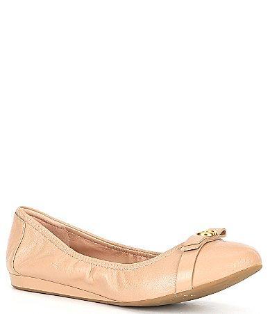 Cole Haan Tova Bow Leather Ballet Flats Product Image