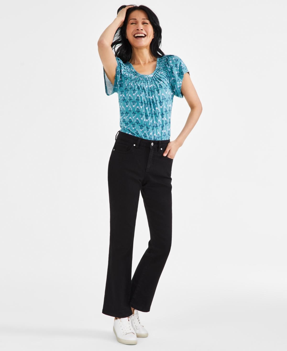 Women's Mid-Rise Curvy Bootcut Jeans, Created for Macy's Product Image