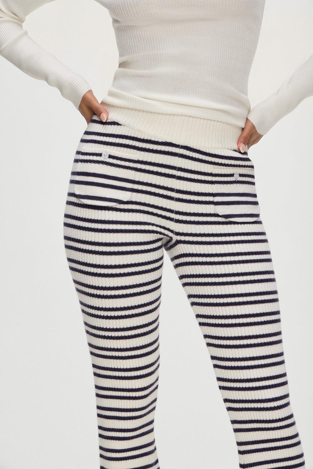 Camden Striped Knit Pants - Starlit Stripe Product Image