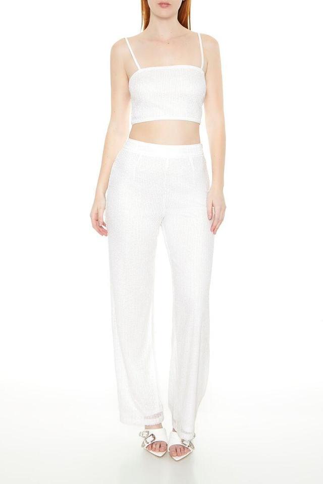 Sequin Cropped Cami & Pants Set | Forever 21 Product Image