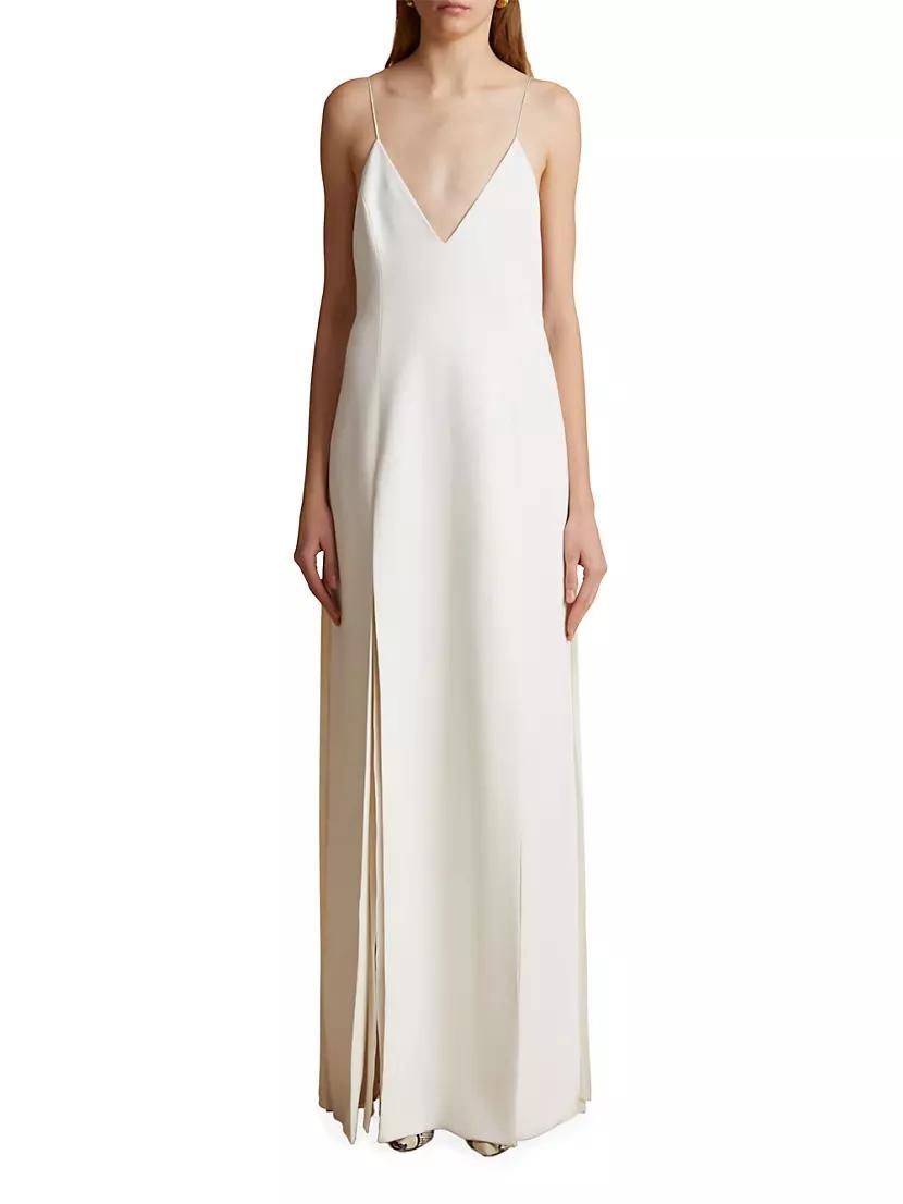 Nonya Crepe Satin Maxi Slipdress Product Image