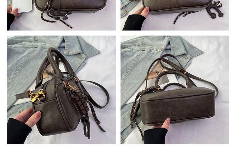 Applique Faux Leather Crossbody Bag Product Image