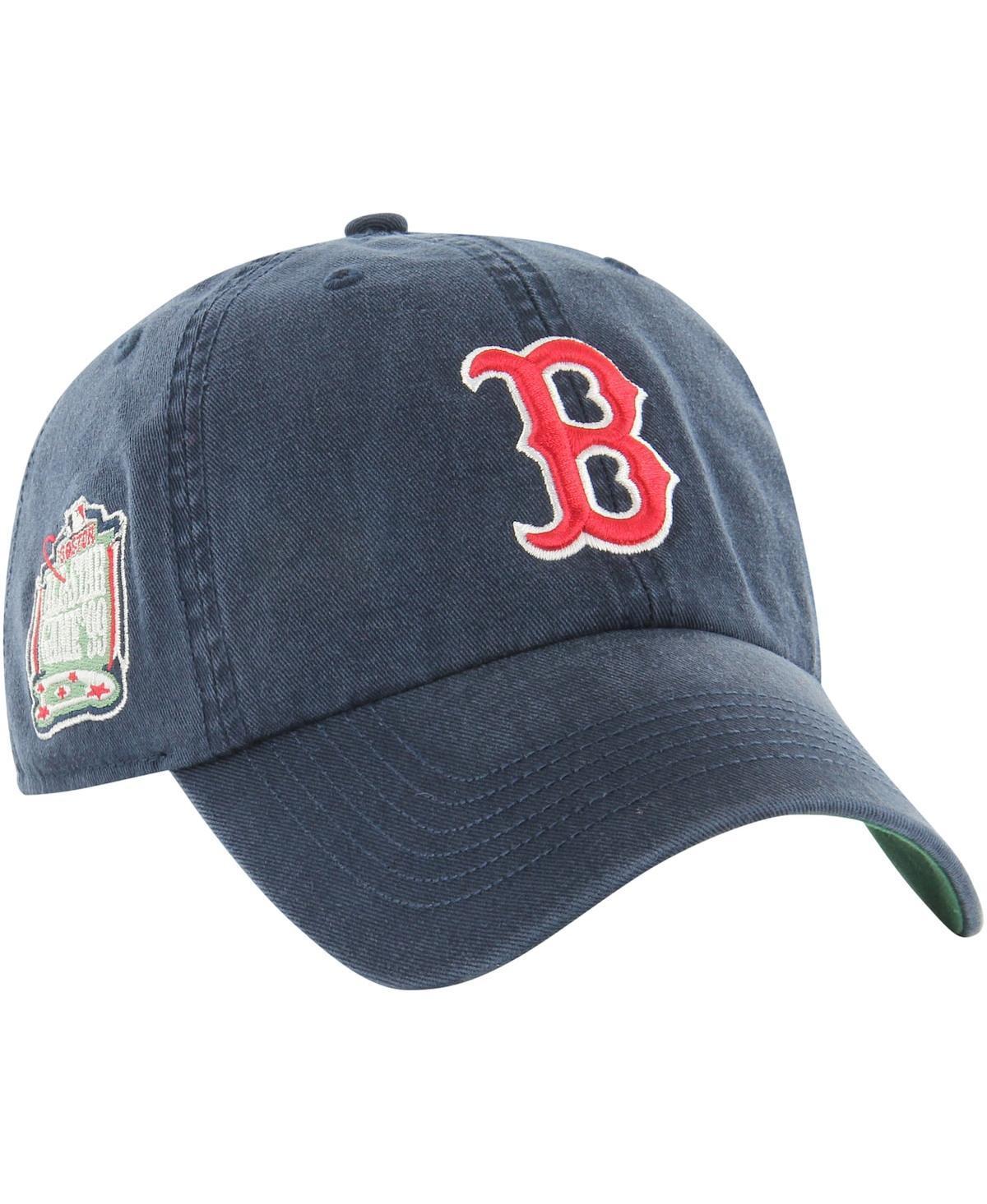 Mens 47 Brand Navy Boston Red Sox Sure Shot Classic Franchise Fitted Hat Product Image