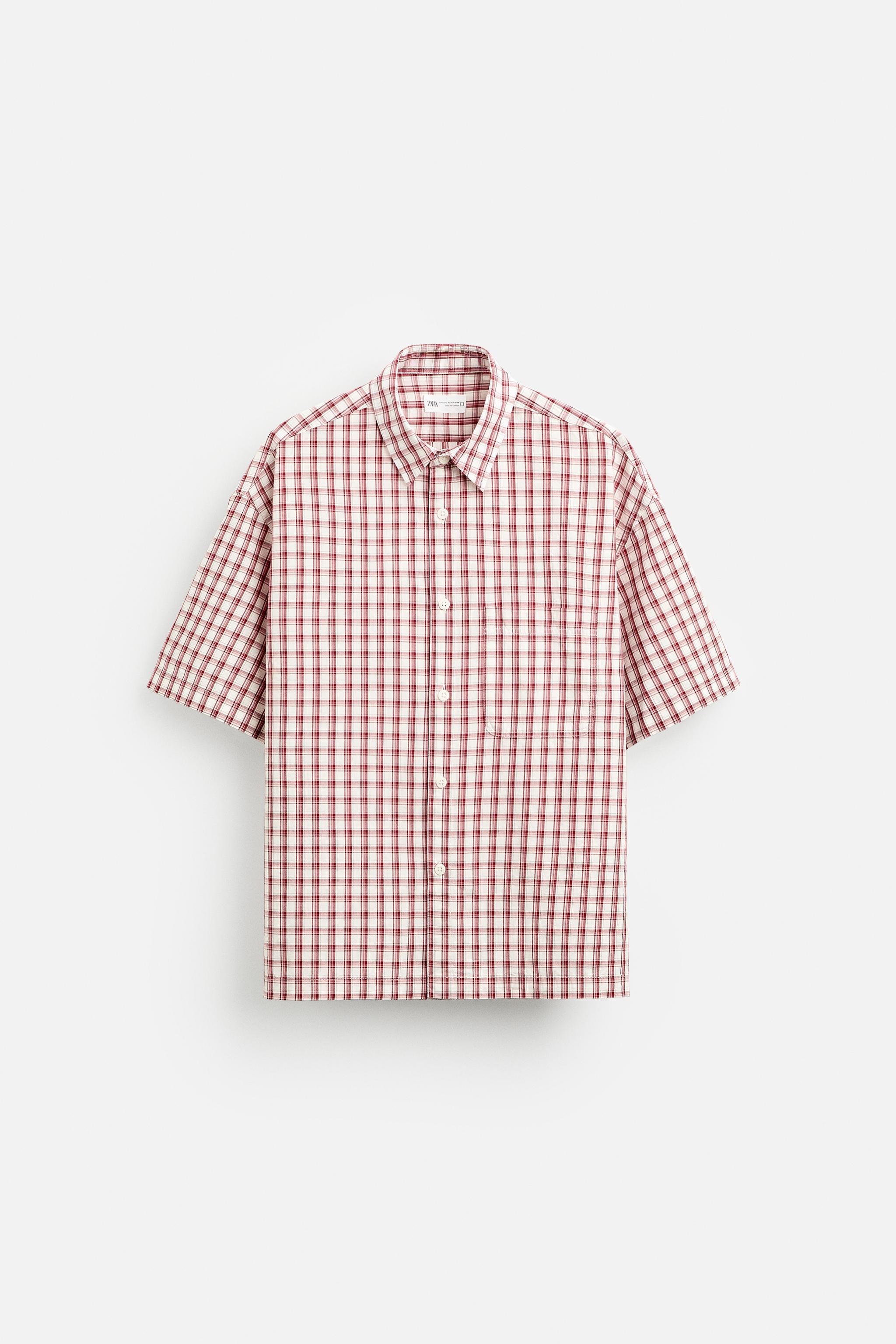 BOXY FIT PLAID SHIRT Product Image