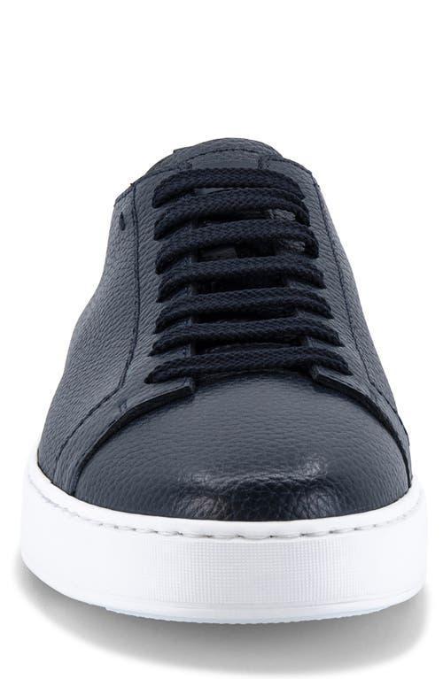 SANTONI Suede Low-top Sneakers In Blue Product Image