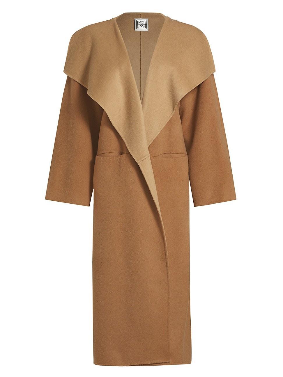 Womens Signature Wool-Cashmere Coat Product Image